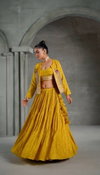 PC 495 Chinon With Heavy Thread & Sequence Work Lehenga With Crop Top And Jacket Collection Bulk Orders In India